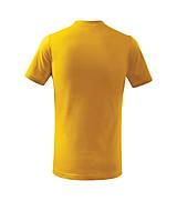 Polotovary - Detské tričko CLASSIC žltá 04 - 15727864_