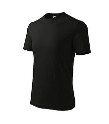 Polotovary - Detské tričko CLASSIC čierna 01 - 15727857_