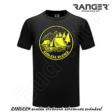Topy, tričká, tielka - Tričko RANGER® - motív Turistika 01 (Žltá) - 15728719_