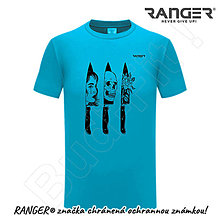 Topy, tričká, tielka - Tričko RANGER® - HORROR, NOŽE (Modrá) - 15728780_