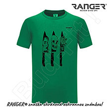 Topy, tričká, tielka - Tričko RANGER® - HORROR, NOŽE (Zelená) - 15728785_