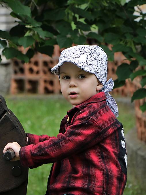 Letný detský šilt milujeme Slovensko ČB - prémiová bavlna