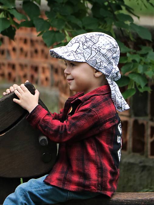 Letný detský šilt milujeme Slovensko ČB - prémiová bavlna