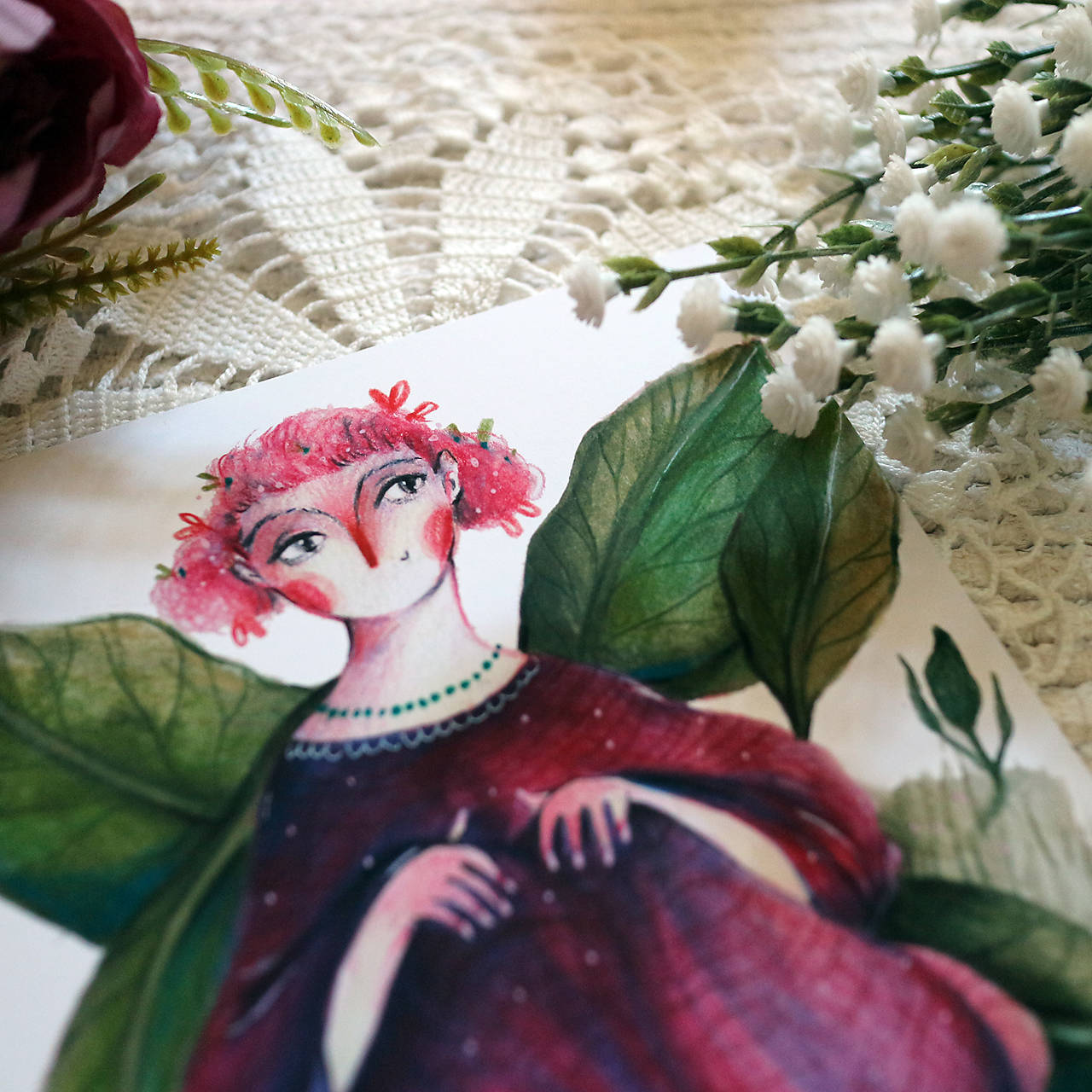 Fialová víla/ print 