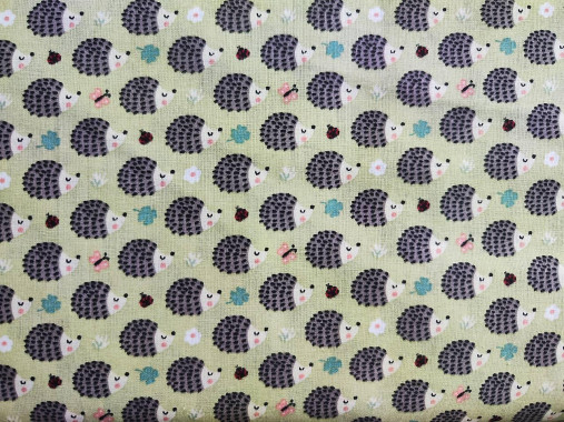 Textil - VLNIENKA DEKA a PRIKRÝVKA 100 % merino top super francúzsky dizajn Ježko, štvorlístok a Lienka Green - 15730102_