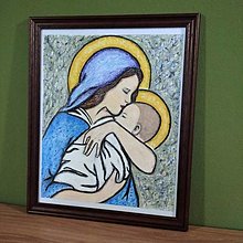 Obrazy - Panna Mária s Ježiškom - 15729863_