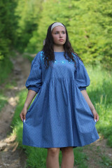 Šaty - Vyšívané madeirové šaty Nezábudka - 15732474_