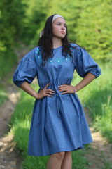 Šaty - Vyšívané madeirové šaty Nezábudka - 15732478_