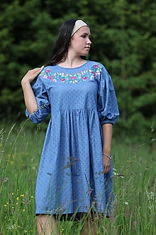 Šaty - Vyšívané madeirové šaty Tanec v tráve - 15732725_