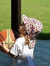 Detské čiapky - Letný detský šilt mini jahôdky - 15736367_