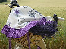 Iné oblečenie - Zásterka Levanduľový bicykel volán - 15735531_