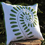 Úžitkový textil - Polštář se zeleným motivem - 15736129_