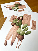 Grafika - Nezvyčajný parťák do galérie - Print | Botanická ilustrácia - 15735152_