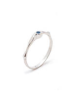 Prstene - Prsten Lori s modrým safírem - 15734414_