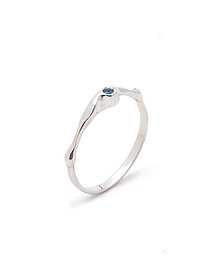 Prstene - Prsten Lori s modrým safírem - 15734414_