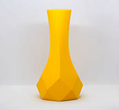 Dekorácie - Jednoduchá kosoštvorcová váza s metalickým efektom / Moderná dekorácia do domácnosti - 15735511_