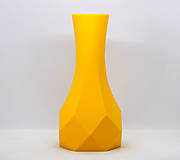 Dekorácie - Jednoduchá kosoštvorcová váza s metalickým efektom / Moderná dekorácia do domácnosti - 15735512_
