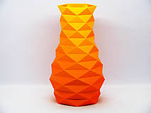 Dekorácie - Kosoštvorcová váza v rôznych farebných kombináciách / Štýlová dekorácia pre Váš domov - 15735521_
