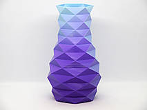 Dekorácie - Kosoštvorcová váza v rôznych farebných kombináciách / Štýlová dekorácia pre Váš domov - 15735522_
