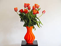 Dekorácie - Klasická špirálová váza v rôznych farebných kombináciách / Nádherná dekorácia na Váš stôl - 15735616_
