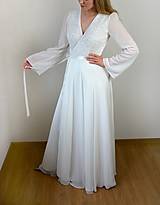 Šaty - Šifonové zavinovacie svadobné šaty Elizabeth - 15735892_