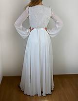 Šaty - Šifonové zavinovacie svadobné šaty Elizabeth - 15735894_