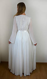 Šaty - Šifonové zavinovacie svadobné šaty Elizabeth - 15735895_