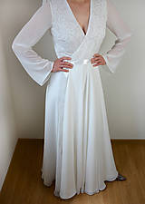 Šaty - Šifonové zavinovacie svadobné šaty Elizabeth - 15735898_