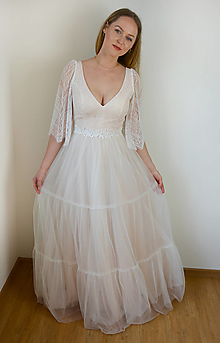 Šaty - Romantické tylové svadobné šaty Rosie - 15735904_
