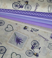 Textil - Levanduľový bicykel - 15737019_