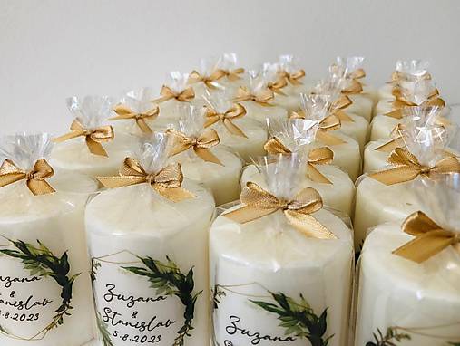 Menovka alebo darček pre svadobčanov - Sviečka - Vzor č.68