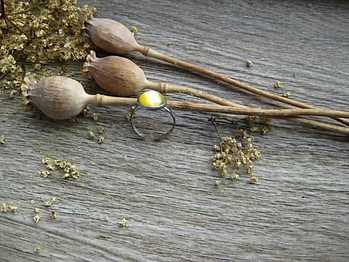 Prsteň s minerálom 10 mm - chirurgická oceľ (s mačacím okom č. 3718)