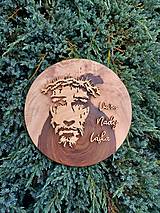 Dekorácie - Ježiš-Viera,Nádej,Láska-drevený portrét - 15738538_