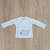 Detské oblečenie - Ručně vyšívaná košilka s pejskem a kočičkou - 15736983_