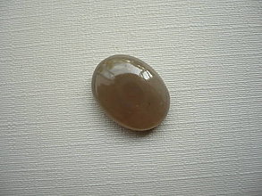 Minerály - Kabošon měsíční kámen šedý 16 mm, č.9f - 15737124_