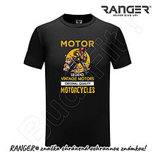 Topy, tričká, tielka - Tričko RANGER® - Motorkári 01 (Čierna) - 15737715_