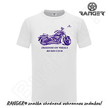 Topy, tričká, tielka - Tričko RANGER® - Motorkári 27 (Fialová) - 15737787_