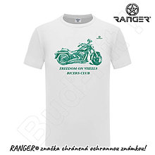 Topy, tričká, tielka - Tričko RANGER® - Motorkári 27 (Tyrkysová) - 15737797_
