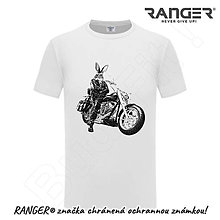 Topy, tričká, tielka - Tričko RANGER® - ZAJAC NA MOTORKE - 15737878_