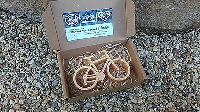 Dekorácie - Malý drevený bicykel - klasické riadidlá - 15741362_