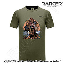 Topy, tričká, tielka - Tričko RANGER® - Poľovník (Zelená) - 15739344_