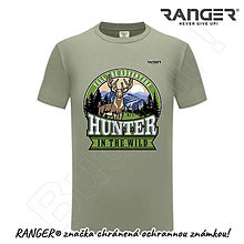 Topy, tričká, tielka - Tričko RANGER® - HUNTER, POĽOVNÍK (Zelená) - 15739354_
