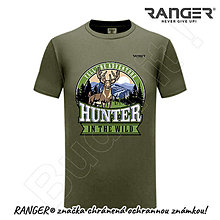 Topy, tričká, tielka - Tričko RANGER® - HUNTER, POĽOVNÍK (Zelená) - 15739355_