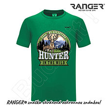 Topy, tričká, tielka - Tričko RANGER® - HUNTER, POĽOVNÍK (Zelená) - 15739356_