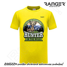 Topy, tričká, tielka - Tričko RANGER® - HUNTER, POĽOVNÍK (Žltá) - 15739359_