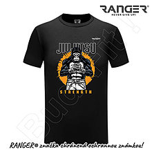 Topy, tričká, tielka - Tričko RANGER® - JIU-JITSU - b (Čierna) - 15739399_