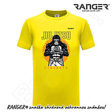 Topy, tričká, tielka - Tričko RANGER® - JIU-JITSU - b (Žltá) - 15739400_