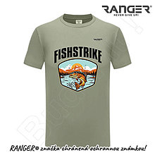 Topy, tričká, tielka - Tričko RANGER® - FISHSTRIKE, RYBÁR (Zelená) - 15739424_