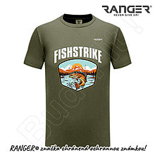 Topy, tričká, tielka - Tričko RANGER® - FISHSTRIKE, RYBÁR (Zelená) - 15739426_
