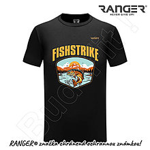Topy, tričká, tielka - Tričko RANGER® - FISHSTRIKE, RYBÁR (Čierna) - 15739429_